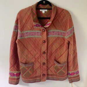 Coldwater Creek Floral Cardigan